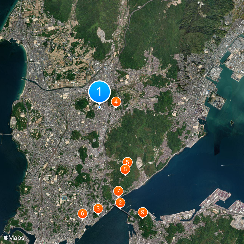 University of East Asia Map