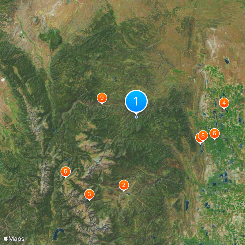 Comté de Larimer Carte