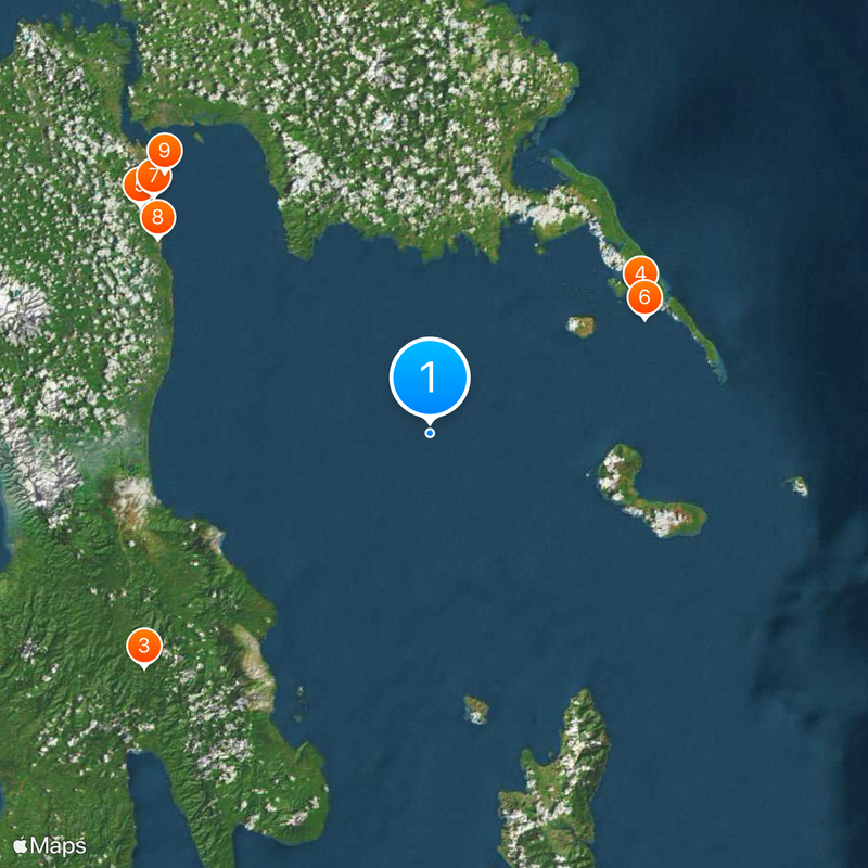 Leyte Gulf Map