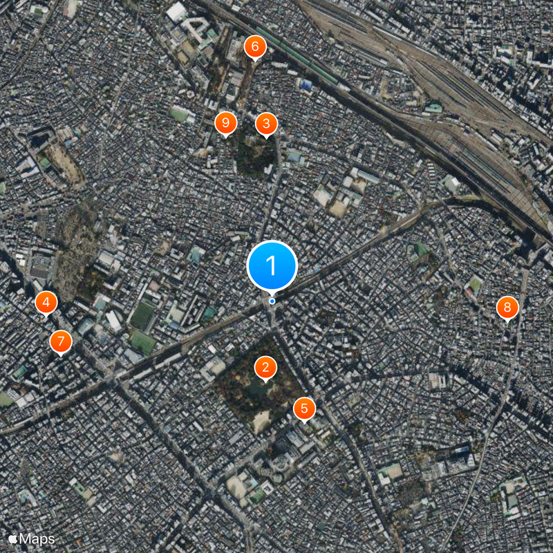 Komagome Station Map