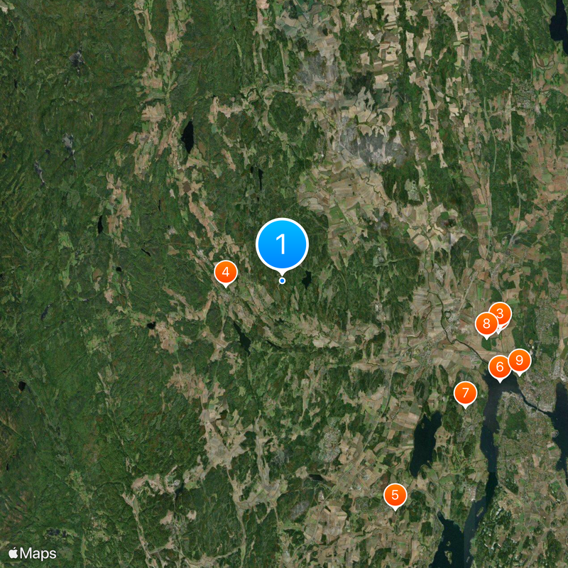 Vestfold Mapa
