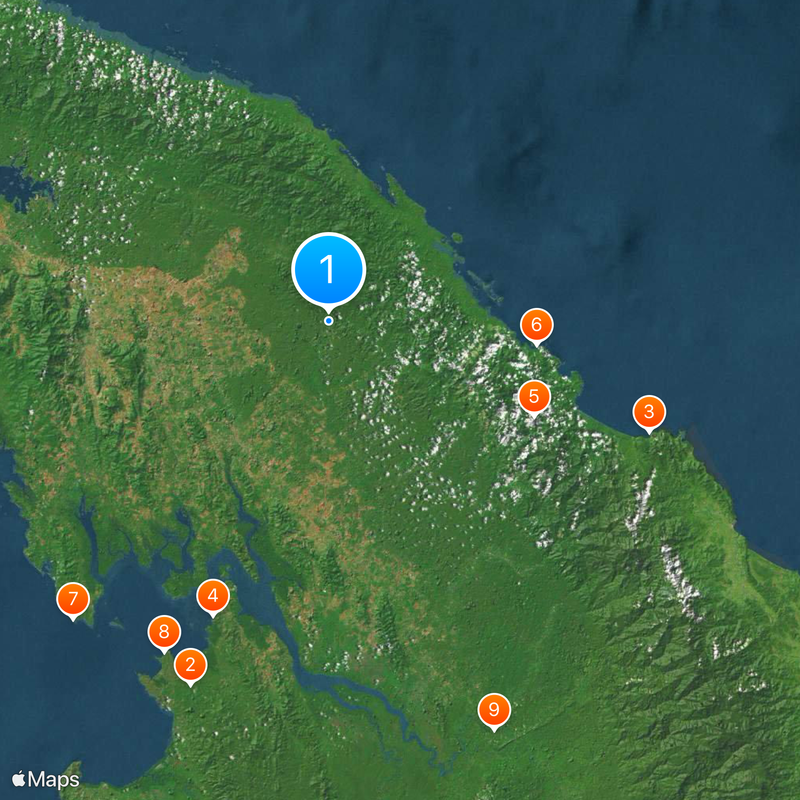 Kuna de Wargandí Mappa