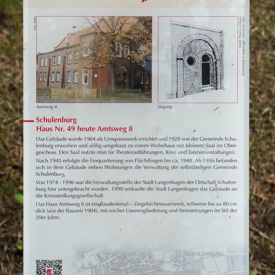 GLIEM Tafel 9 Haus Nr. 49 heute Amtsweg 8