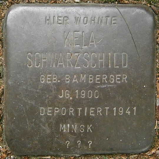 Stolperstein en memoria de Kela Schwarzschild