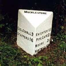 Milepost At Ngr Sj 7258 3738
