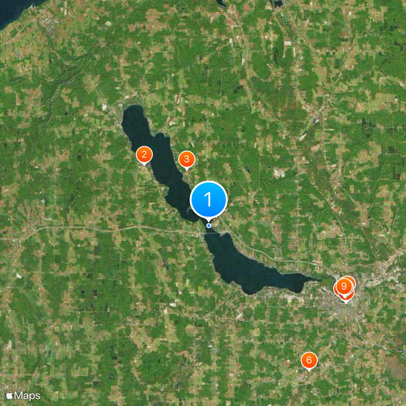 Chautauqua Lake Map