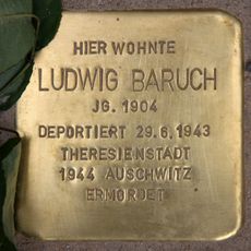 Stolperstein à la mémoire de Ludwig Baruch