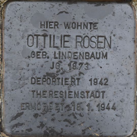Stolperstein dedicated to Ottilie Rosen