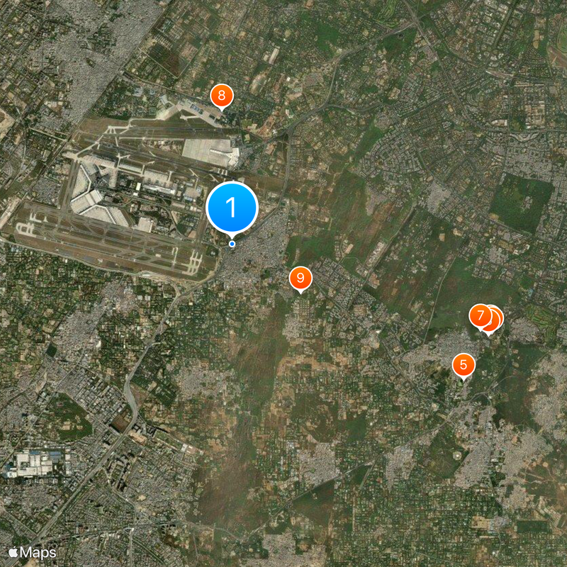Radisson Blu Plaza Delhi Airport Map