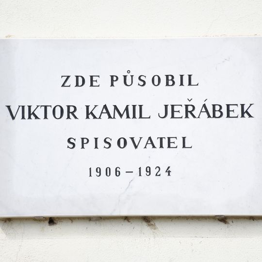Pamětní deska Viktora Kamila Jeřábka
