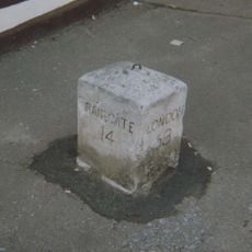 Milestone, High Street, on forecourt of Swan Inn