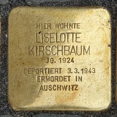 Stolperstein dedicated to Liselotte Kirschbaum