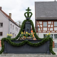 Marktbrunnen in Heidenheim in Mittelfranken