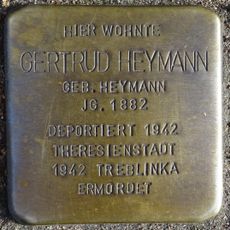 Stolperstein en memoria de Gertrud Heymann