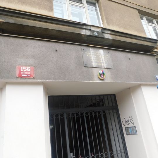 Plaque to Oldřich Čeřovský