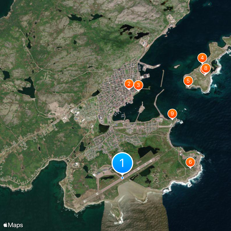 Saint-Pierre Airport Map
