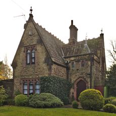 Lodge at Higher Lane entrance to Everton Cemetery