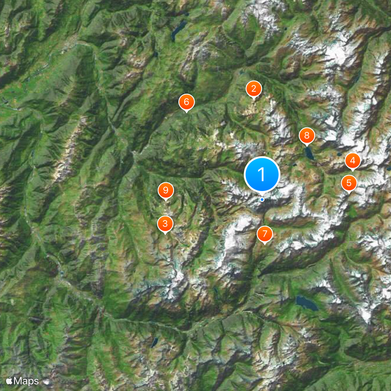 Vanoise massif Map
