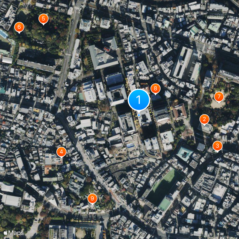 Waseda University Map