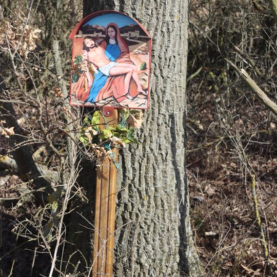 Svatý obrázek u křižovatky cest jižně od Ohrazenic