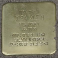 Stolperstein à la mémoire de Rosa Klein