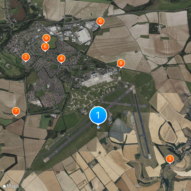 MoD Boscombe Down Map