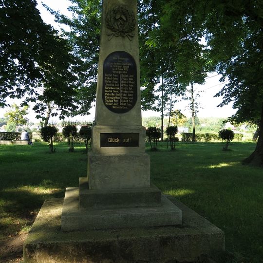 Monument to the mine accident in the Döllinger shaft