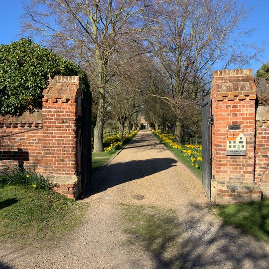 Piers And Adjoining Wall, South Entry To Haslingfield Manor
