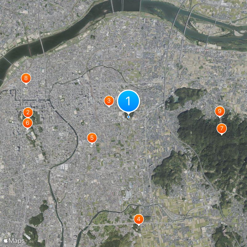 Hinokuma Shrine Map