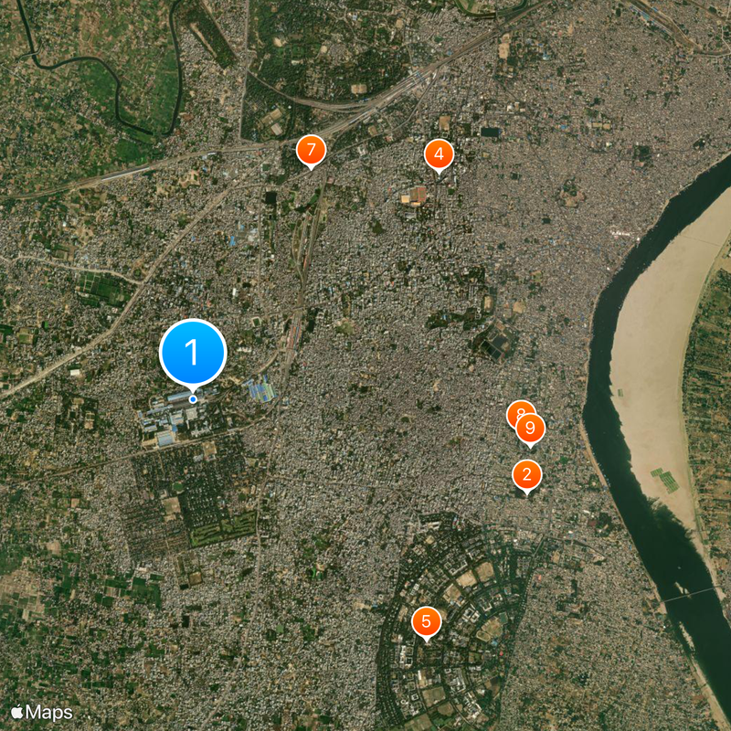 Banaras Locomotive Works Map