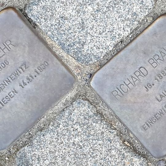 Stolperstein en memoria de Carl Richard Brauer
