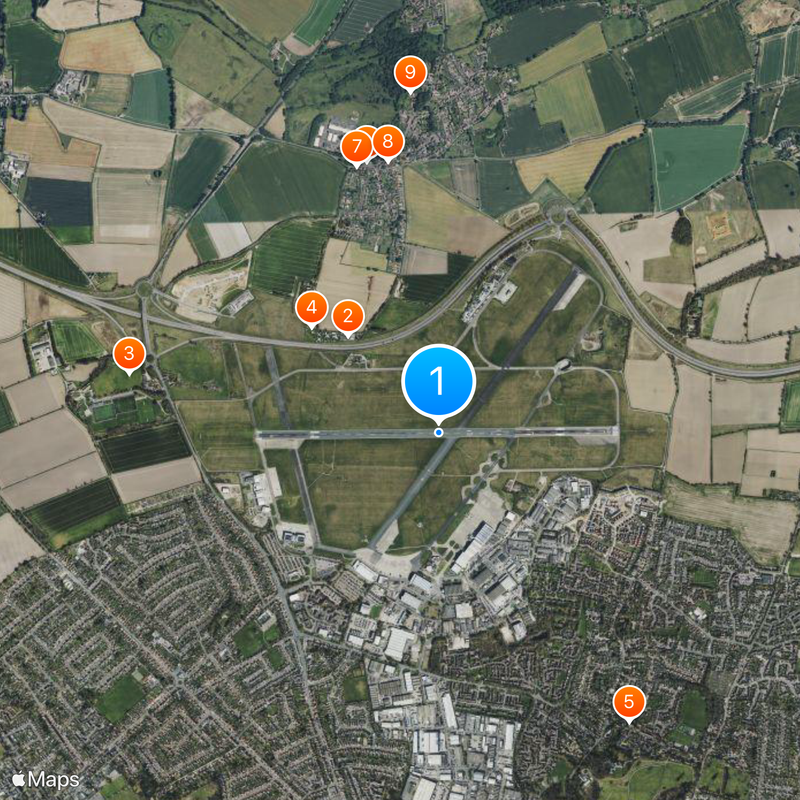 Norwich International Airport Map