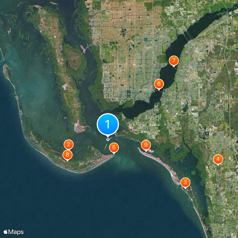 Sanibel Causeway Karte