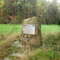 Mezník severozápadně od Plání