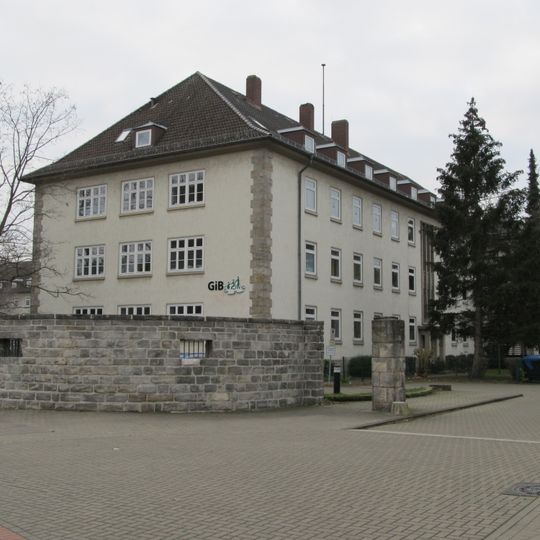 Staff building of the former Prinz-Albrecht-Kaserne in Hannover-Bothfeld, Germany