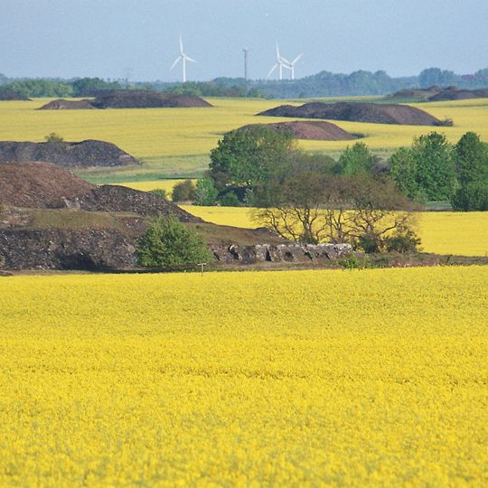 Kleinhaldenareal im nördlichen Mansfelder Land