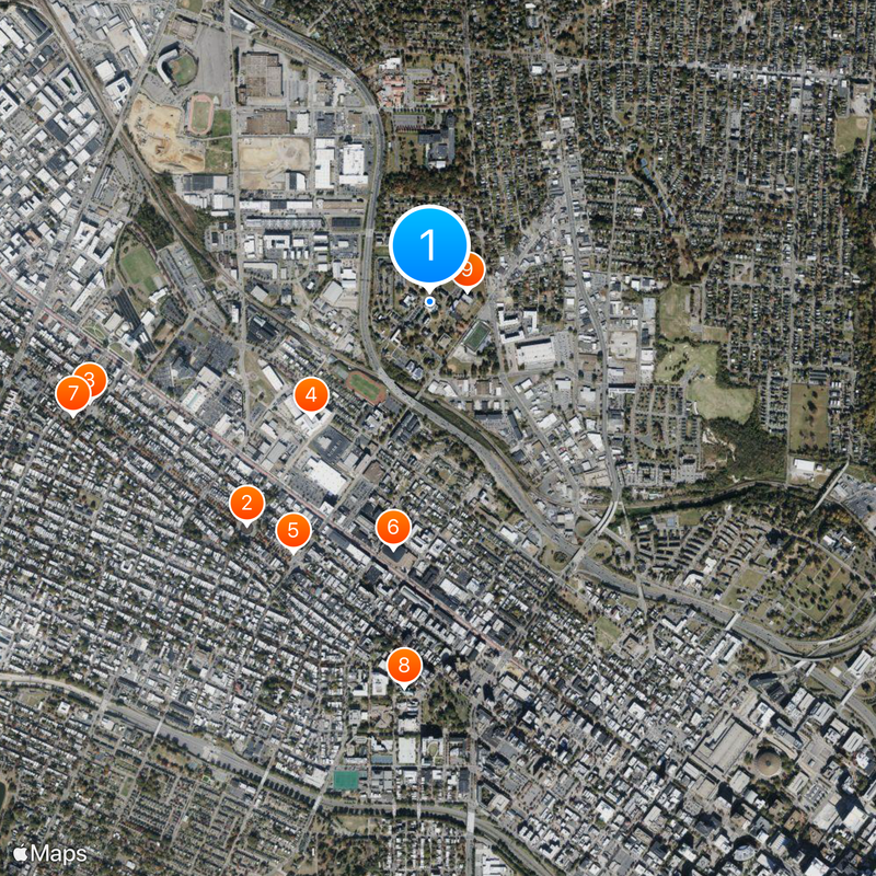 Virginia Union University Map