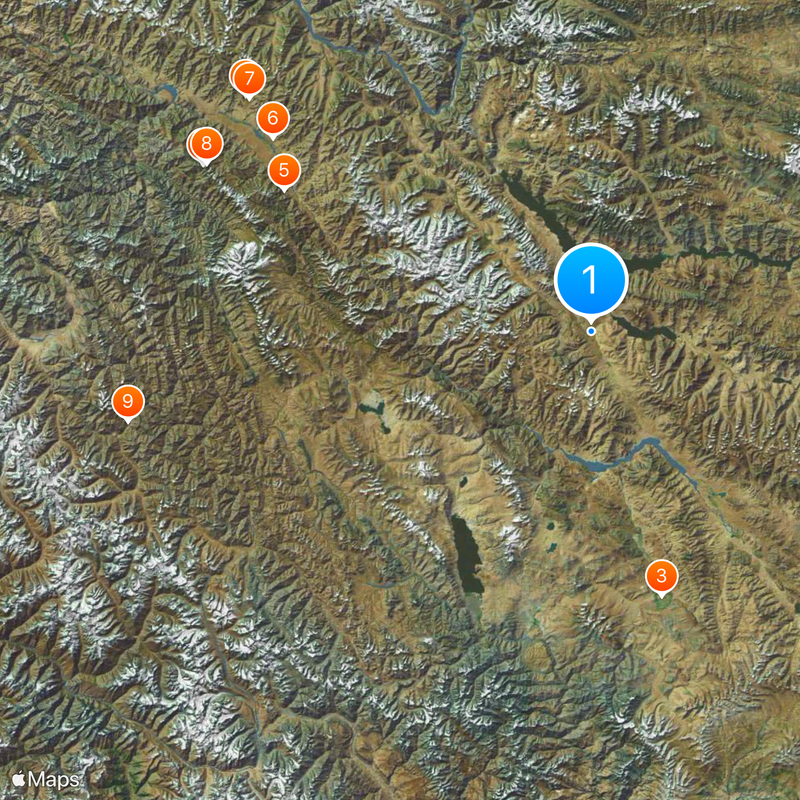 Rezang La Map
