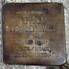 Stolperstein en memoria de Efraim Lexandrowitz