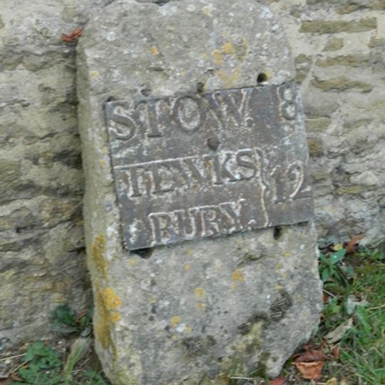 Milestone, By Gable Of Pike Cottage, Stumps Cross