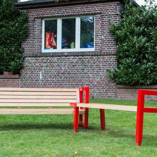 Umgewandelte Parkbänke