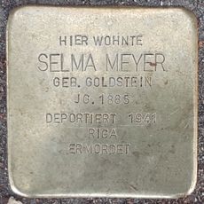 Stolperstein dedicated to Selma Meyer