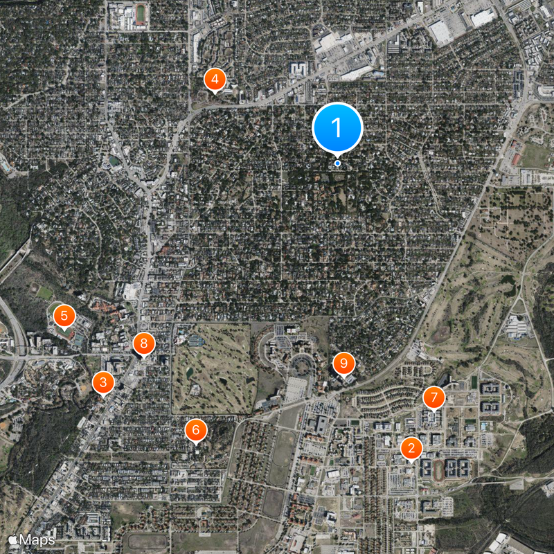 Terrell Hills Map