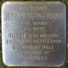 Stolperstein dedicated to Jenny Heinemann