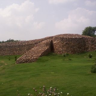 Rai Pithora Fort ramp and gateway