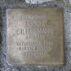 Stolperstein dedicated to Erich Silbermann