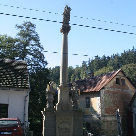 Maria column in Klášterec nad Orlicí