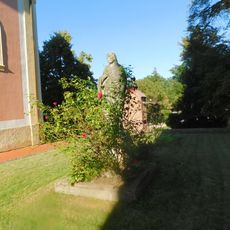 Socha Krista u kostela svatého Václava v Přistoupimi