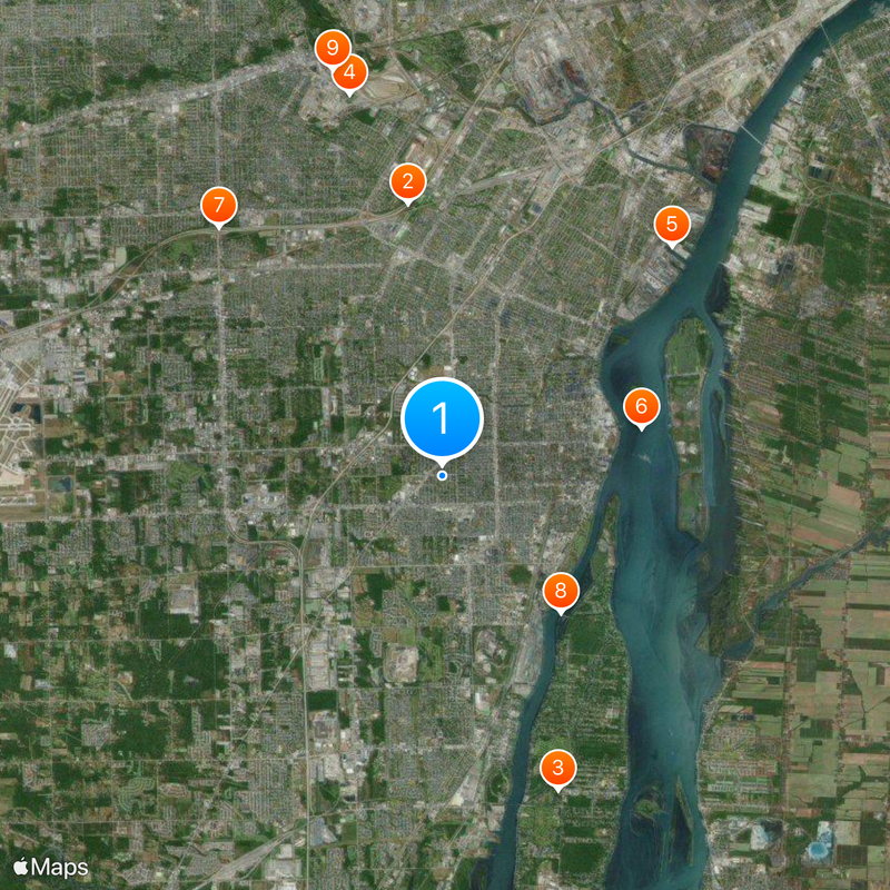 Downriver Map