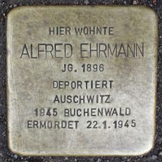 Stolperstein en memoria de Alfred Ehrmann